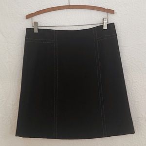 J. McLaughlin Size 8 Black A-Line Skirt